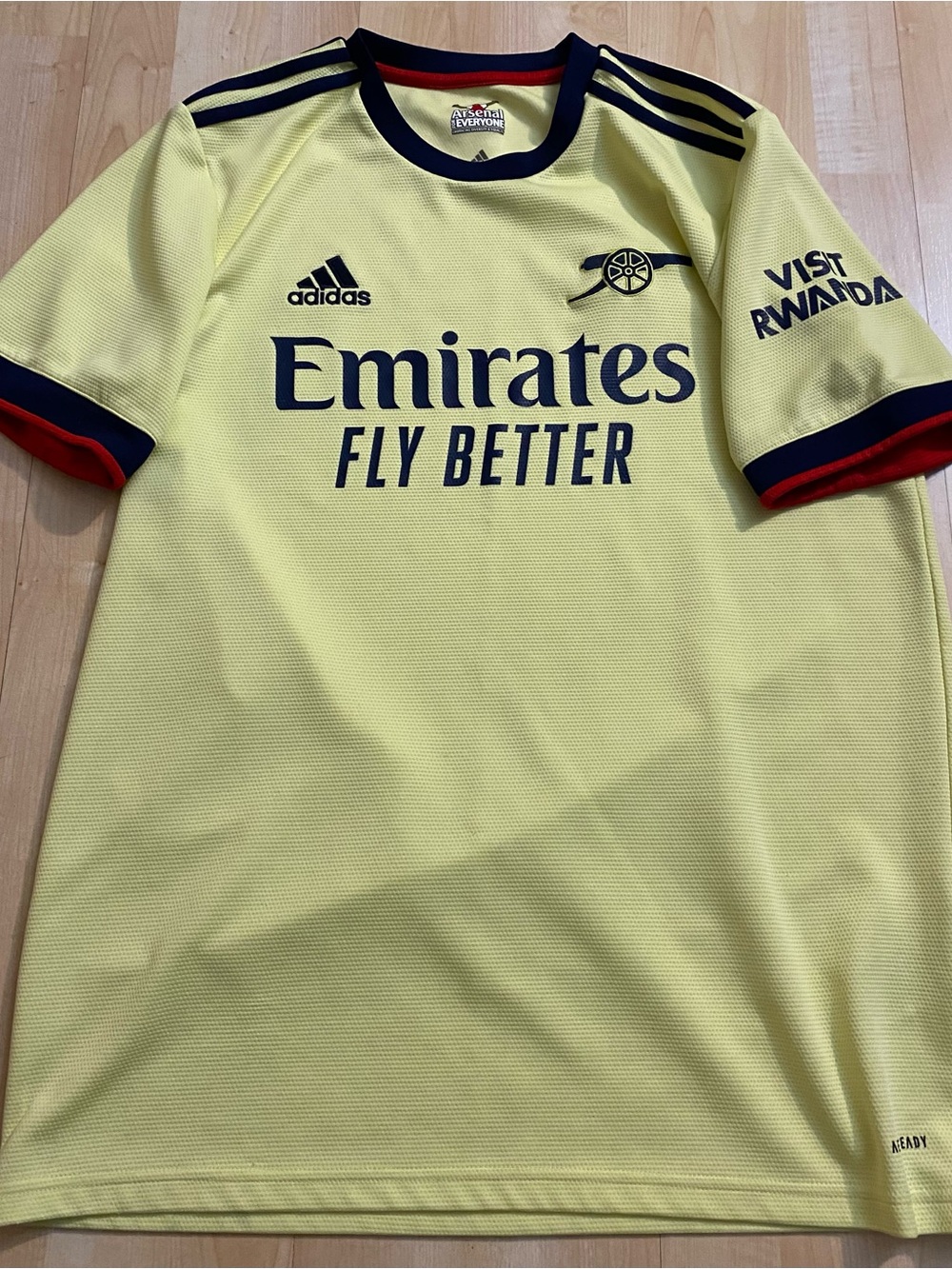 Arsenal London Adidas 2021/22 Away Football Soccer Jersey Men’s Large - Picture 4 of 7